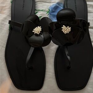 Tory Burch Black Sandals Elegant Design